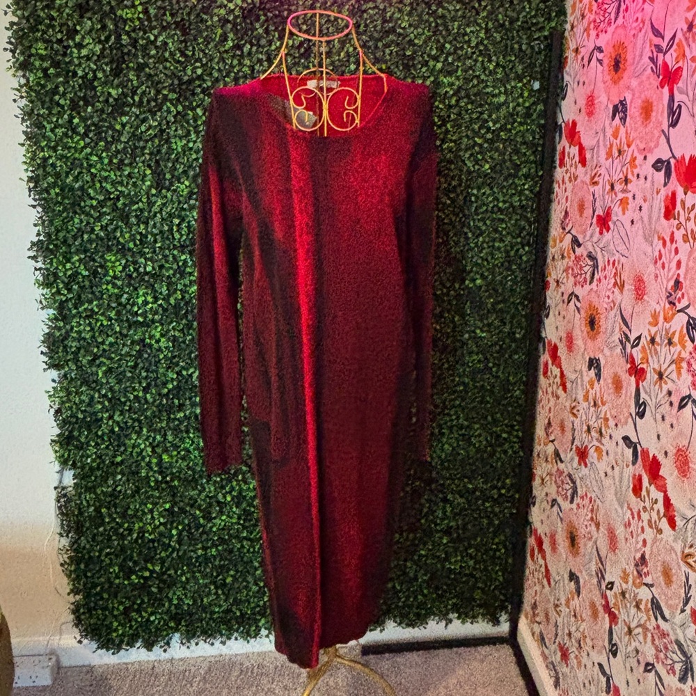 Joan Vass Rich Red Dress